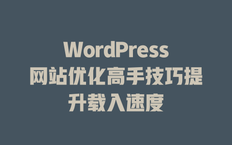 WordPress网站优化高手技巧提升载入速度-51jz