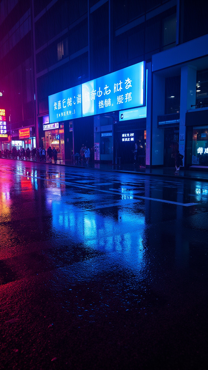 图片[2]-赛博东京雨夜手机壁纸-51jz