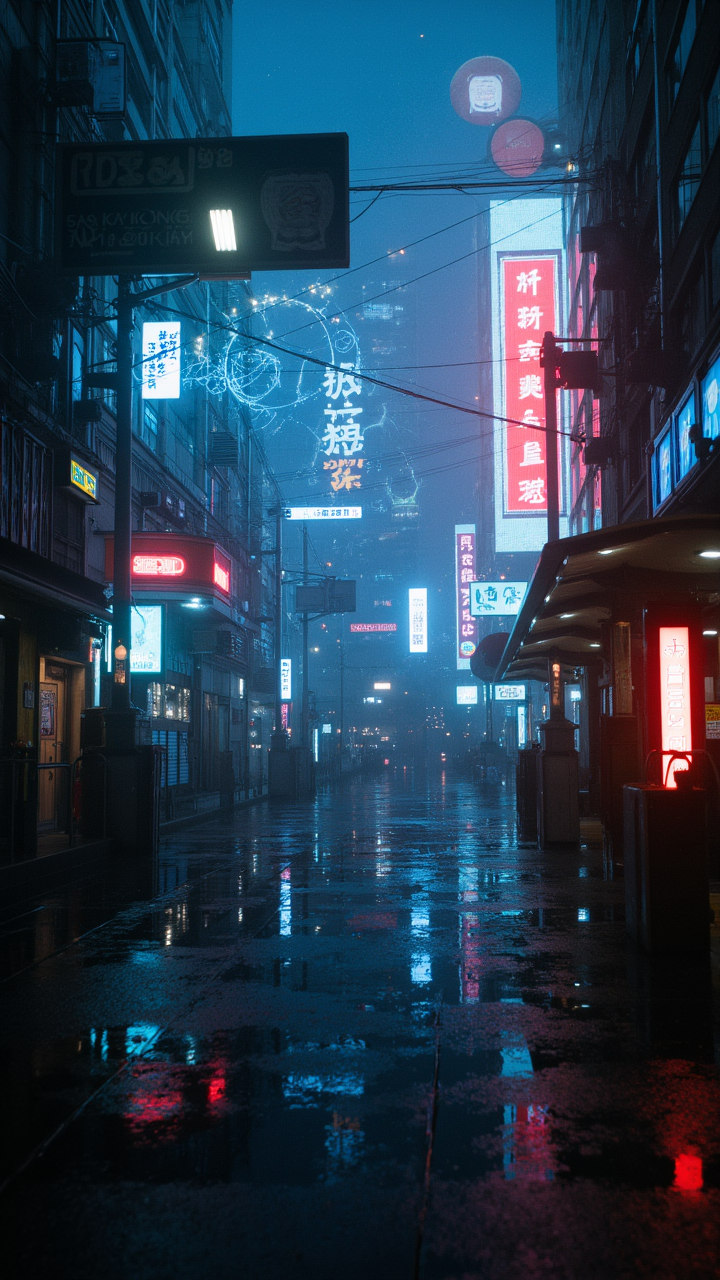 图片[3]-赛博东京雨夜手机壁纸-51jz