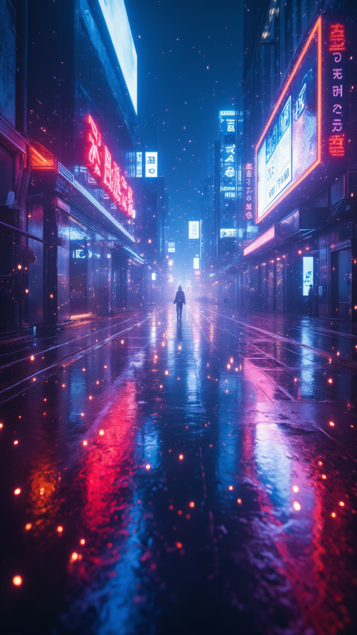 图片[4]-赛博东京雨夜手机壁纸-51jz