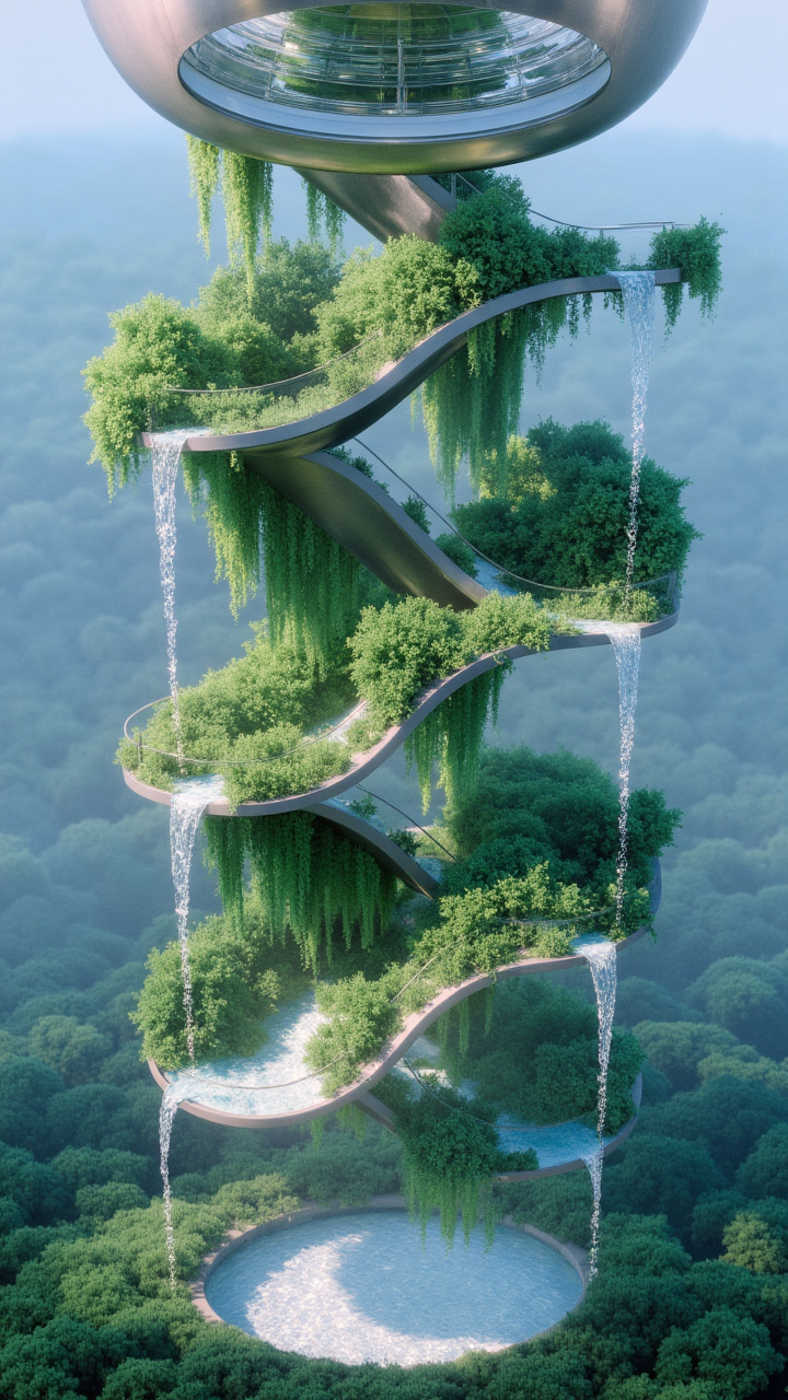 图片[3]-未来空中花园手机壁纸-51jz